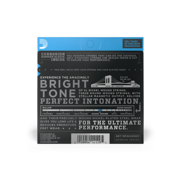 D´Addario EXL120 Nickel Wound, Super Light, 9-42
